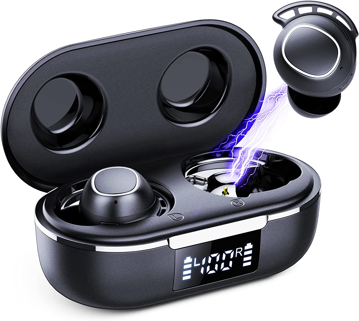 Wireless Earbuds, Bluetooth 5.3 Earbuds with Deep Bass, IPX8